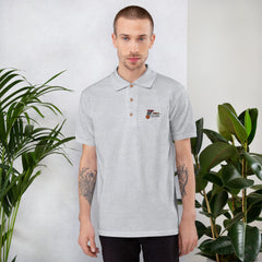 SOS Embroidered Polo Shirt