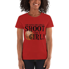 Shoot Like a Girl  short sleeve t-shirt